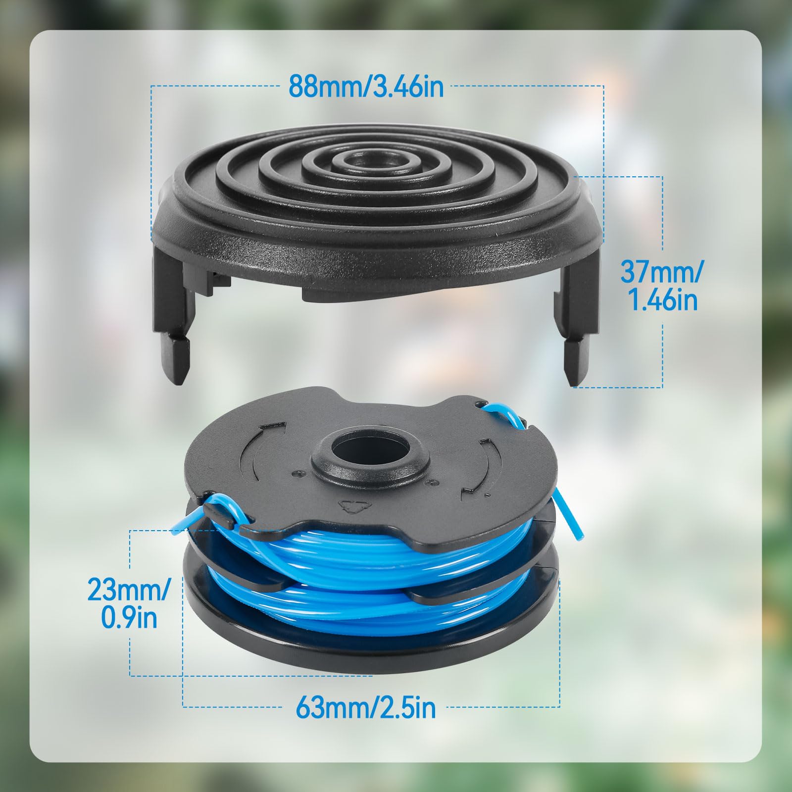 JOJOCY Spool Line for Ba-uer 20115E-B, Dual 0.065