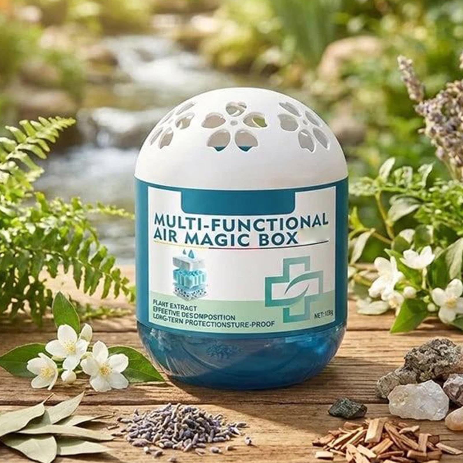 Pudełko do Oczyszczania Powietrza,120g Automatyczny Oczyszczacz bez Zasilania,Pojemnik Oczyszczacza Powietrza Do Zbierania Kurzu | Do Usuwania Zapachów Zwierząt Biura Samochodu Salonu Sypialni
