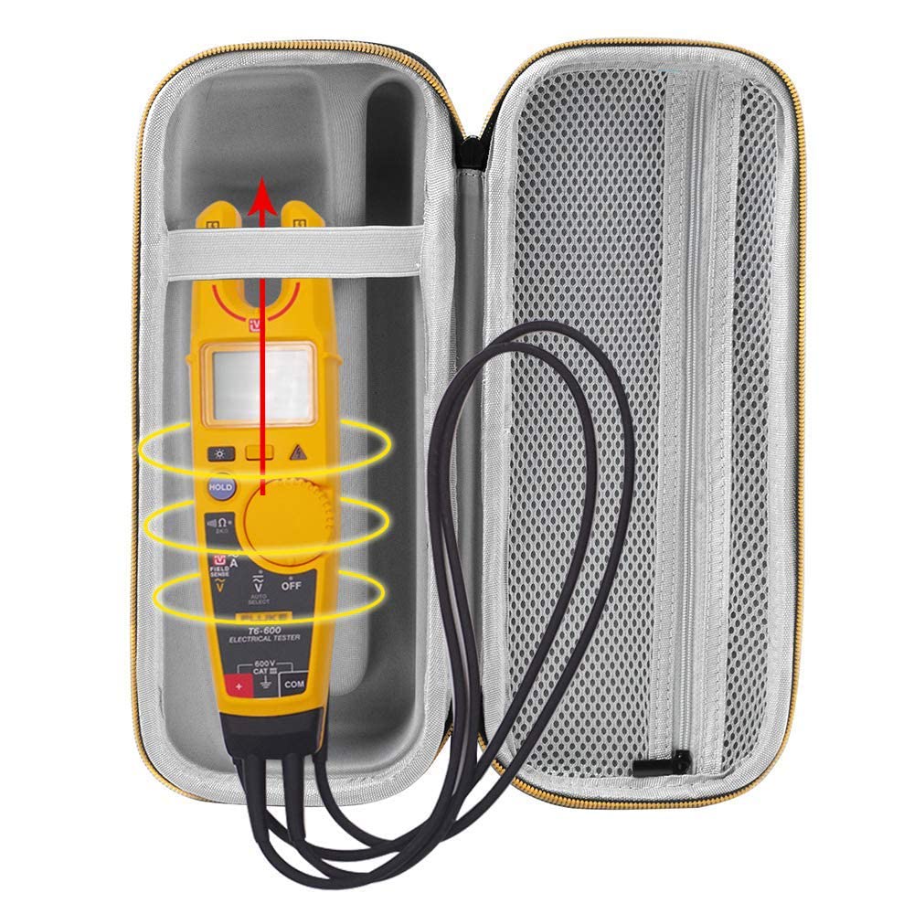 nur Gehäuse) Gehäuse kompatibel mit Fluke T5-1000/T5 600/ T6-1000/T6 600 Elektrische Spannung, Kontinuität und Stromprüfgerät, Messgerätetasche 1420 nur Gehäuse) Gehäuse kompatibel mit Fluke T5-1000/T5 600/ T6-1000/T6 600 Elektrische Spannung, Kontinuität und Stromprüfgerät, Messgerätetasche 1420
