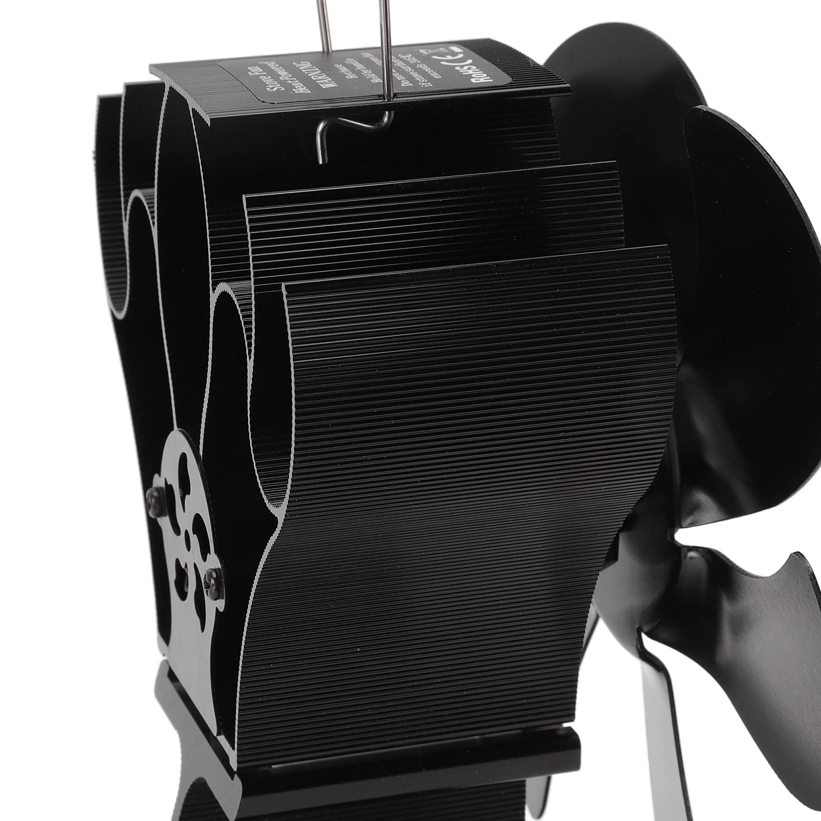 Yctze Ventilador de Estufa Accionado por Calor para Leña, Gas y hornos: sin Batería, de Poco Ruido, con Arranque Automático, Diseño