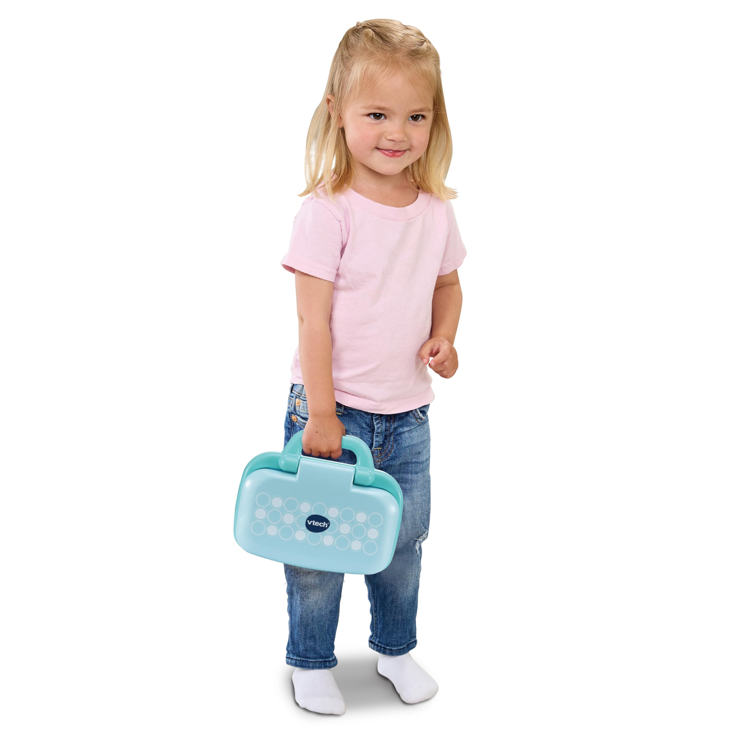 VTech-Baby Ordenador Preescolar Música y Letras, Ordenador Infantil, Fomenta Aprendizaje Alfabeto, Números, Letras, Música, 2 Modos de Juego, Regalo niños +1.5 años, Versión ESP