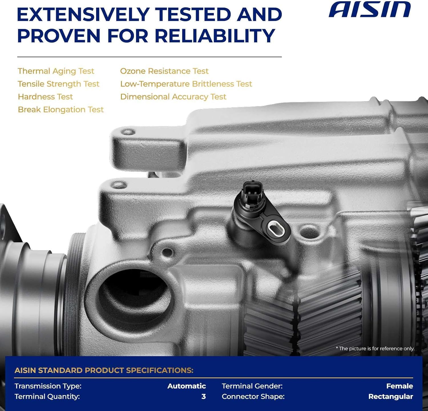 AISIN AFTERMARKET ASWF-00066 Transmission Speed Sensor - Compatible with Subaru Forester 2005-2010, Impreza 2005-2011, Legacy 2005-2012, Tribeca 2008-2014