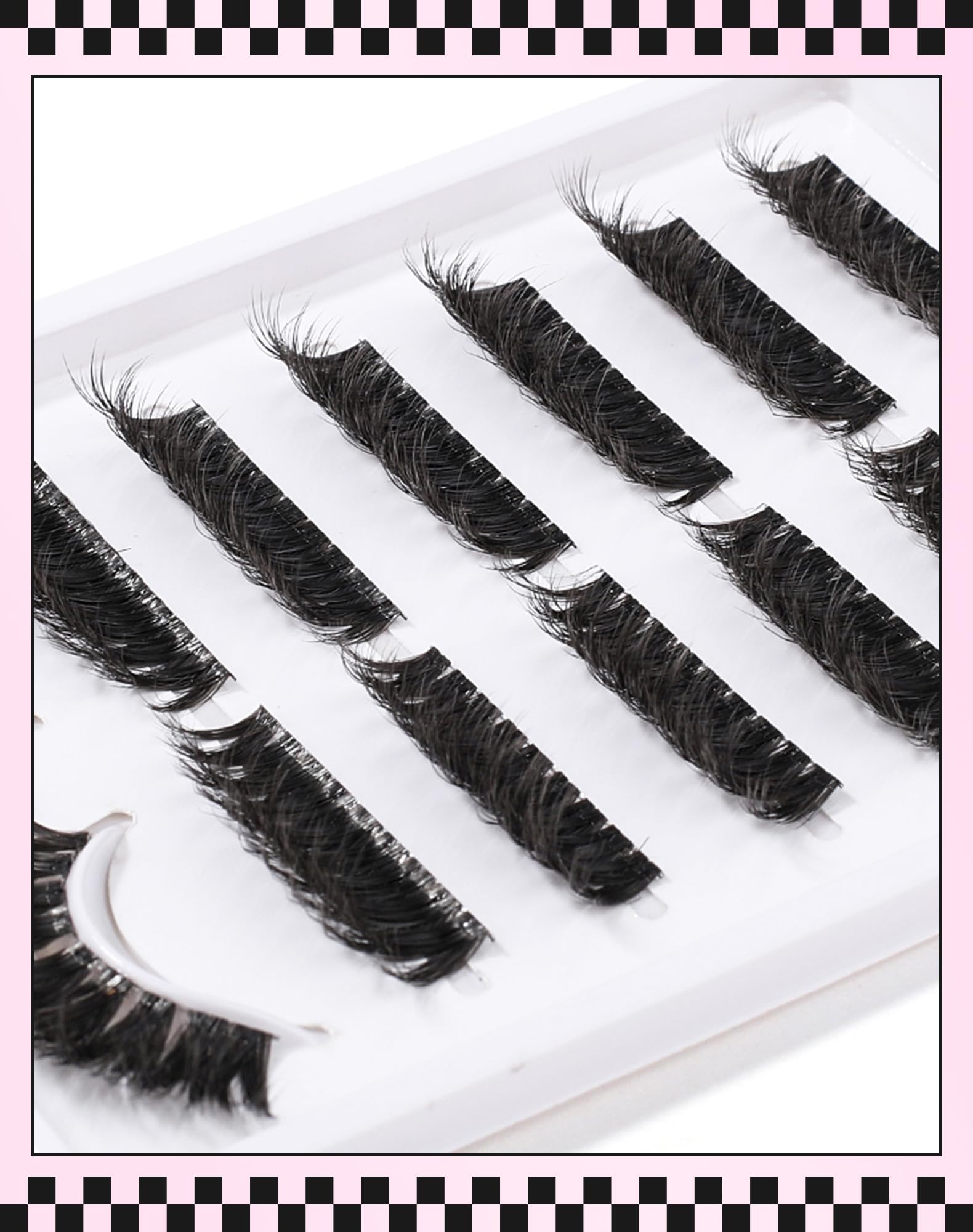 Short Lash Clusters Wispy C Curl Eyelash Clusters Volume Individual Eyelashes Natural Cluster Eyelash Extensions Natural Looking Cluster Lashes by Jiocolor(C Curl, 8-14mm): DY30