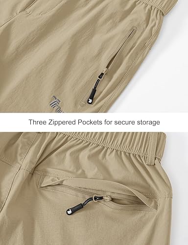 Miniatura 5 de Gopune Pantalones de senderismo al aire libre para mujer, ligeros, de secado rápido, resistentes al agua, pantalones de montaña