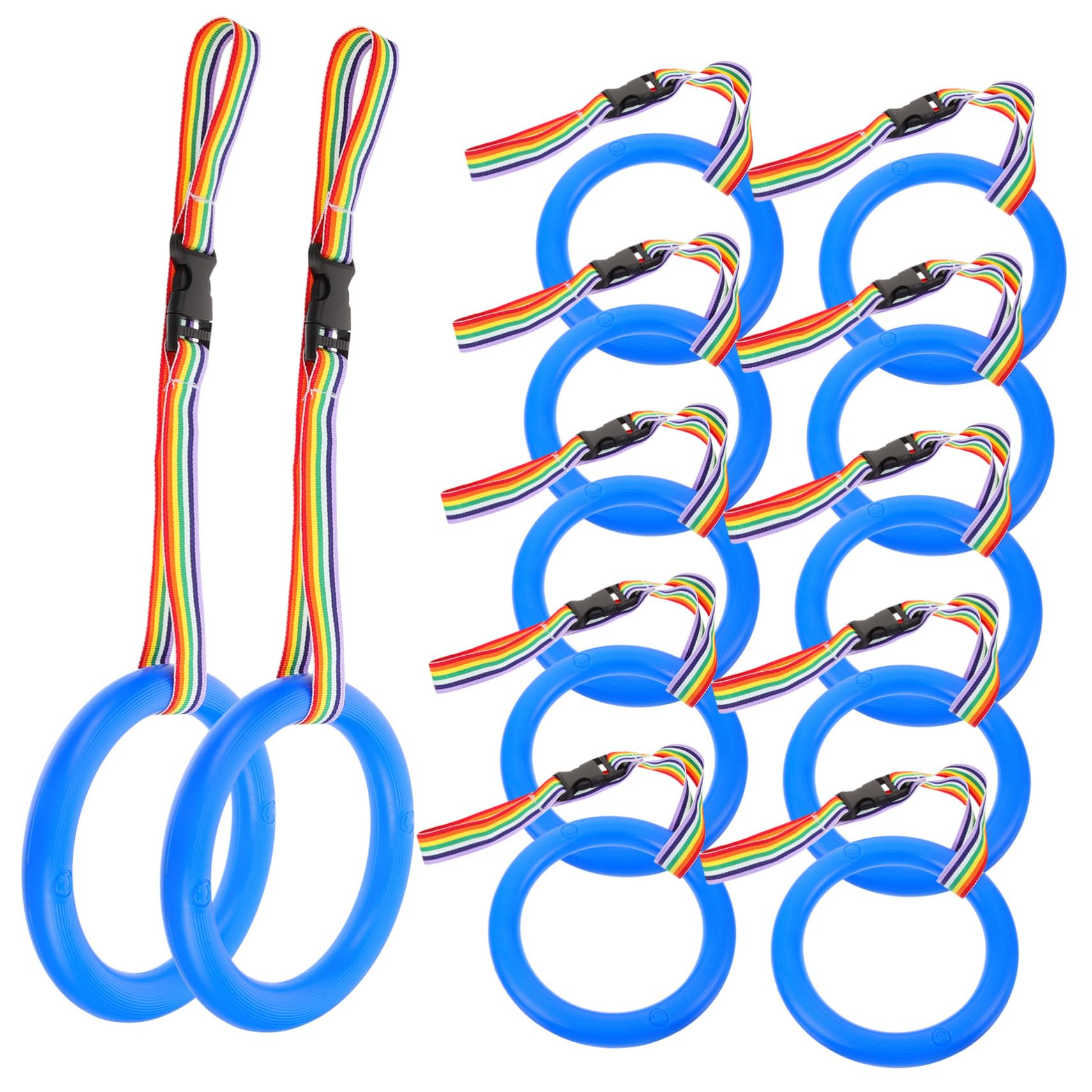 Beaupretty Cuerdas de Seguridad Infantiles Ajustables con Anillas Desmontables Asas Redondas Cómodas y Líneas Coloridas para Preescolar y Parque para