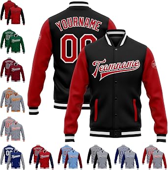 Custom Vintage Mens Fashion Varsity Jackets, Baseball Letterman Bomber Coat, Full-Snap Baseball Jackets, S-5XL