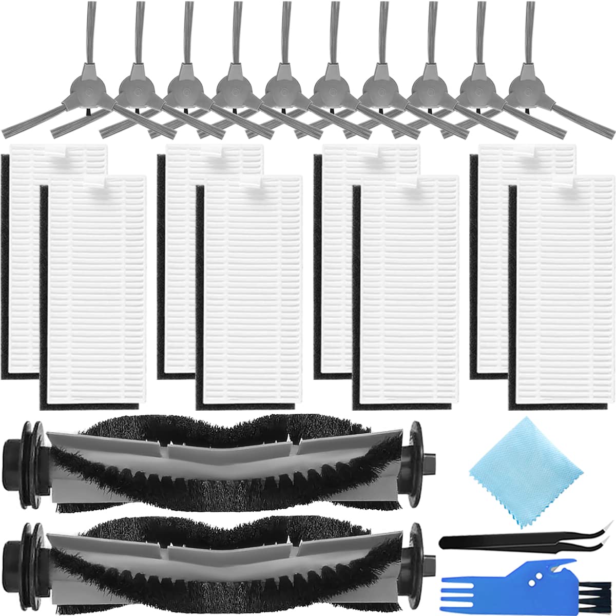 EATBALEReplacement Parts for Coredy R400 R550 R650 R700 R750 R3500 R3500S, for GOOVI 1600PA, Bagotte BG600/700 D380 D382 DeenKee DK600, iMartine C800 D900 D900C Robot Vacuum Cleaner Accessories