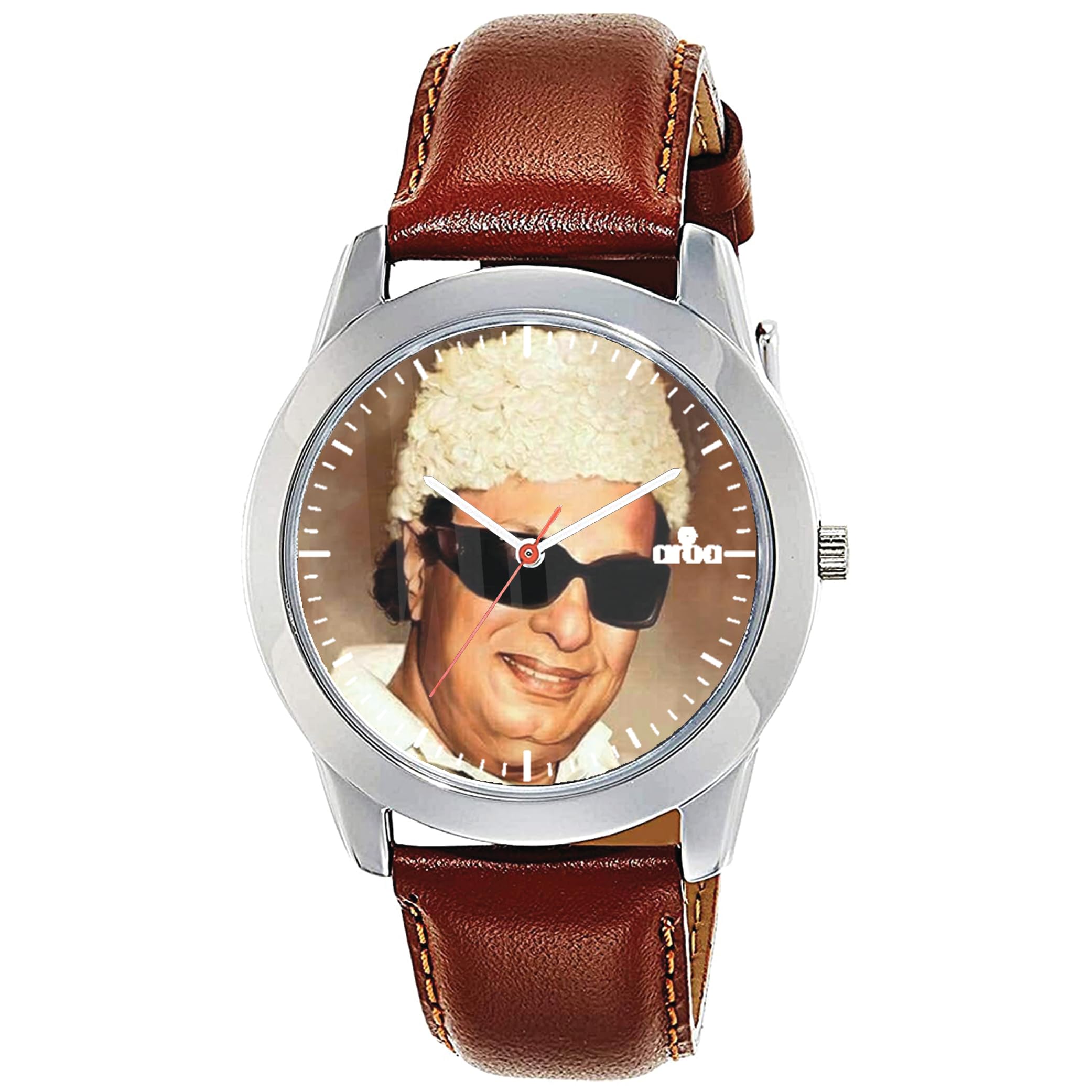 AROA Watch for Men with Makkal Thilagam MGR Watch Model :1360 in Steel Metal Type Brown Strap Analog Watch Brown Dial for Men Stylish Watch for Boys (B0CZNXD9RD) Amazon Price History, Amazon Price Tracker