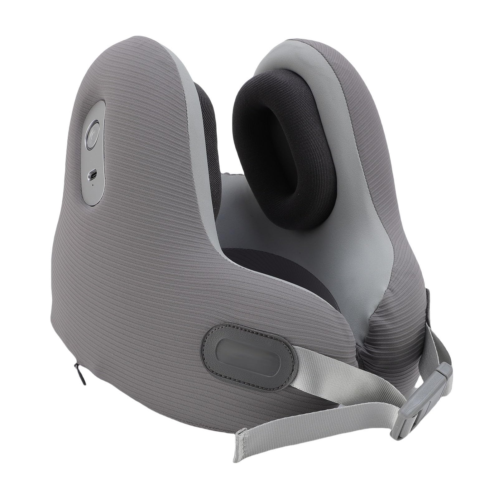 Bewinner Reise-Nackenkissen mit Bluetooth-Headset, Ergonomisches Reise-Musikkissen, Halbrundes Bluetooth-Musik-Nackenkissen mit Geräuschreduzierenden Ohrenschützern für Zuhause,