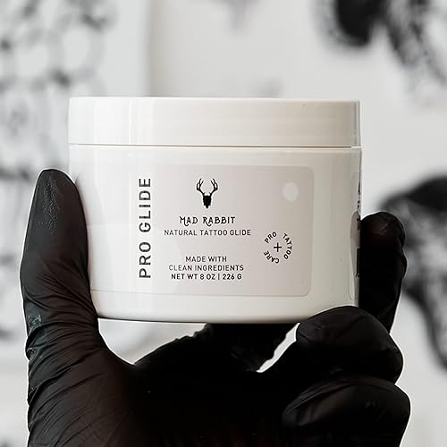 Miniatura 5 de Mad Rabbit Tattoo Artist Glide  Ungüento de tatuaje vegano totalmente natural para tatuajes, aceites esenciales, antes y después del cuidado