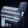 SMY Lighting Solar Rope Lights, 72FT 200 LEDs Solar LED Rope Lights Outdoor with Remote, 8 Modes Timer Dimmable String LED Lights Waterproof for Yard Fence Patio Garden Tree Party Christmas [Energy Class A+++]