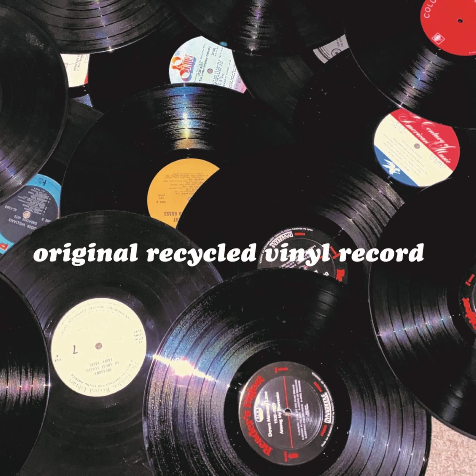 Auf Gute Freunde - Orologio da parete, disco in vinile nero | disco in vinile autentico, meccanismo silenzioso
