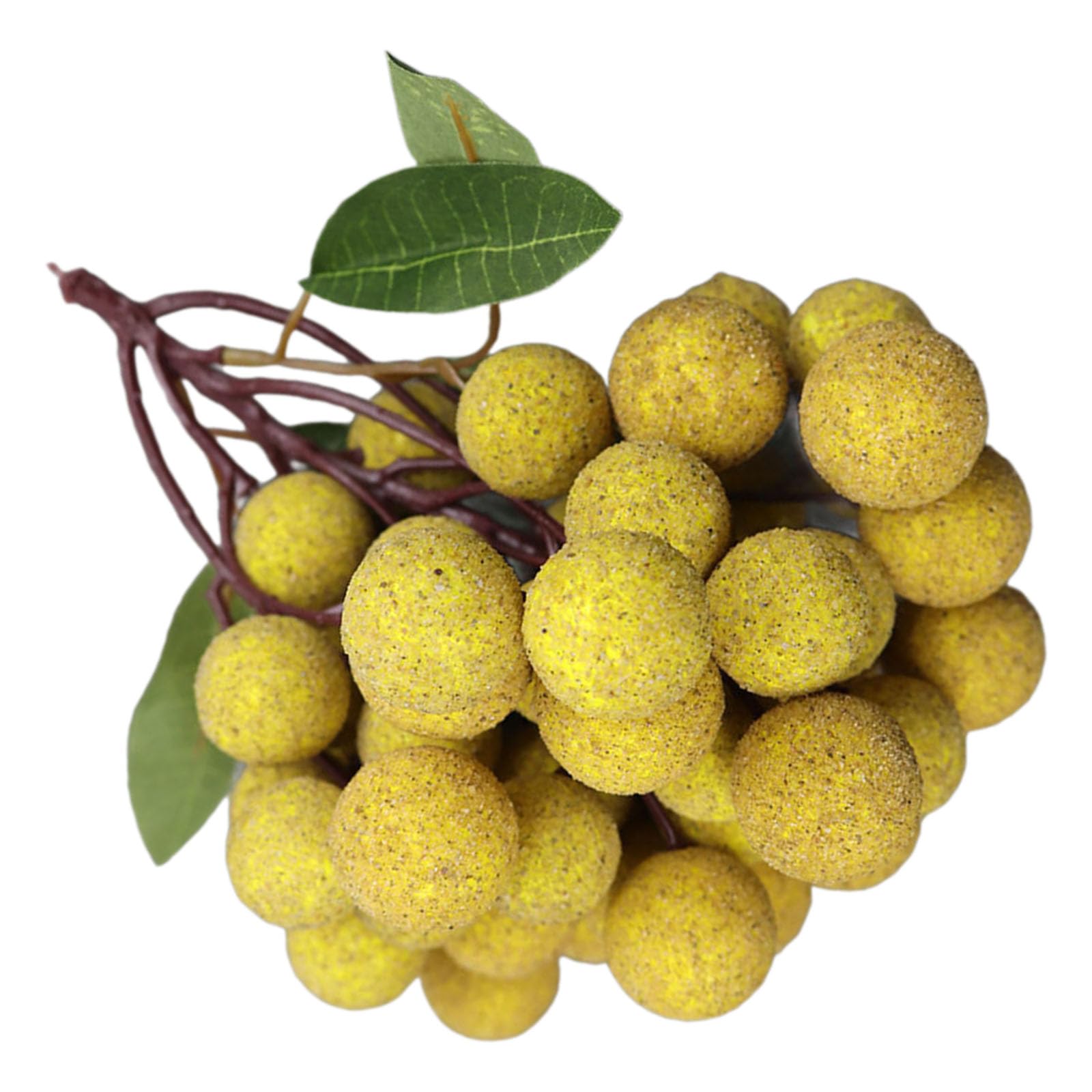 YPBEW Artificial Fruit Bunch of Realistic Fruit Simulation Fruit for Basket Display Parties Decorations Photography Props Artificial, Longan