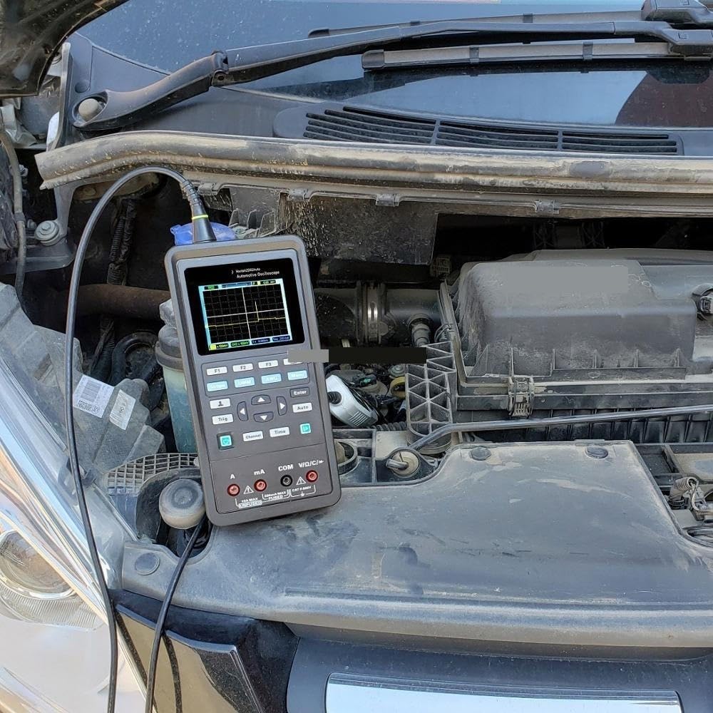 Osciloscopio, Osciloscopio de diagnóstico automotriz 2D82AUTO 4 en 1, analizador de forma de onda de 2 canales de 80 MHz(2D82AUTO III)