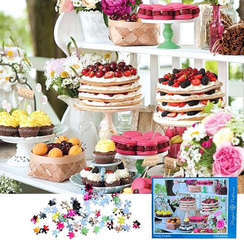 Miniatura 1 de Rompecabezas para adultos, 1000 piezas, dulces afrutados, dimensiones del rompecabezas de cartón, 27 x 20 pulgadas