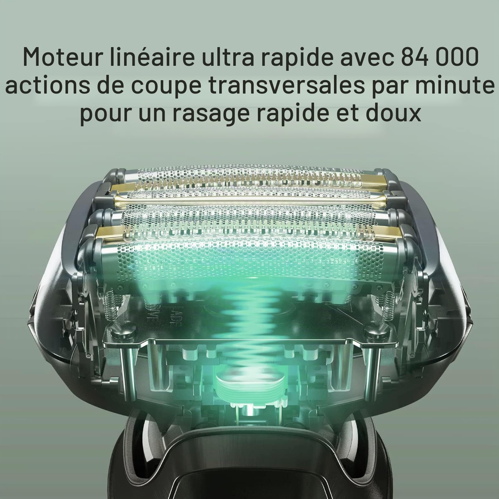 Panasonic Series 900+ ES-LS9A Wet and Dry Rasoir électrique à 6 lames pour homme – Capteur de barbe réactif, rasage précis avec support de nettoyage et de charge