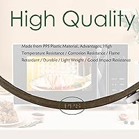 Vista 5 de Anillo giratorio de microondas de 7 pulgadas, rodillo de anillo giratorio, soporte de bandeja de placa de vidrio, anillo interior de repuesto