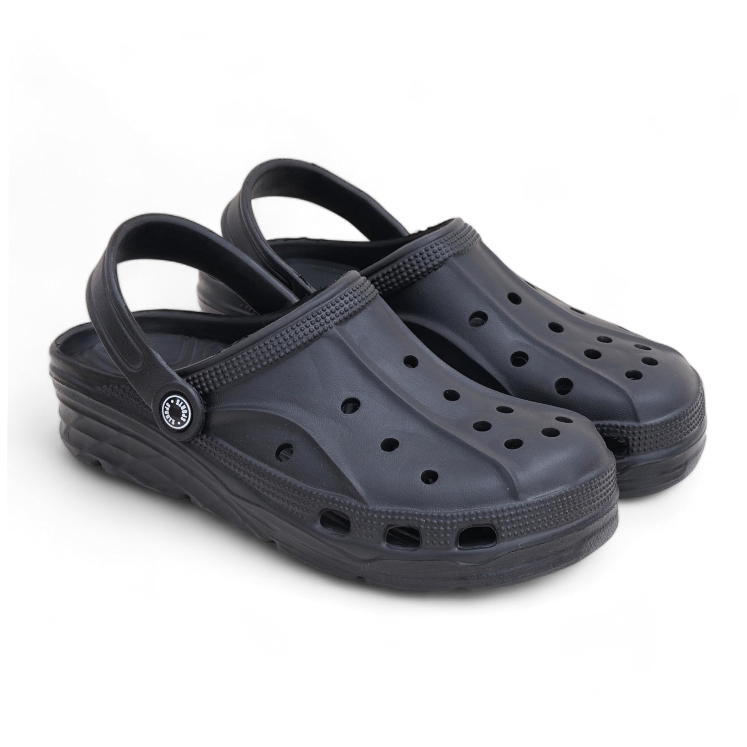 POP Black Men's Full Eva Comfortable Clogs-image-10