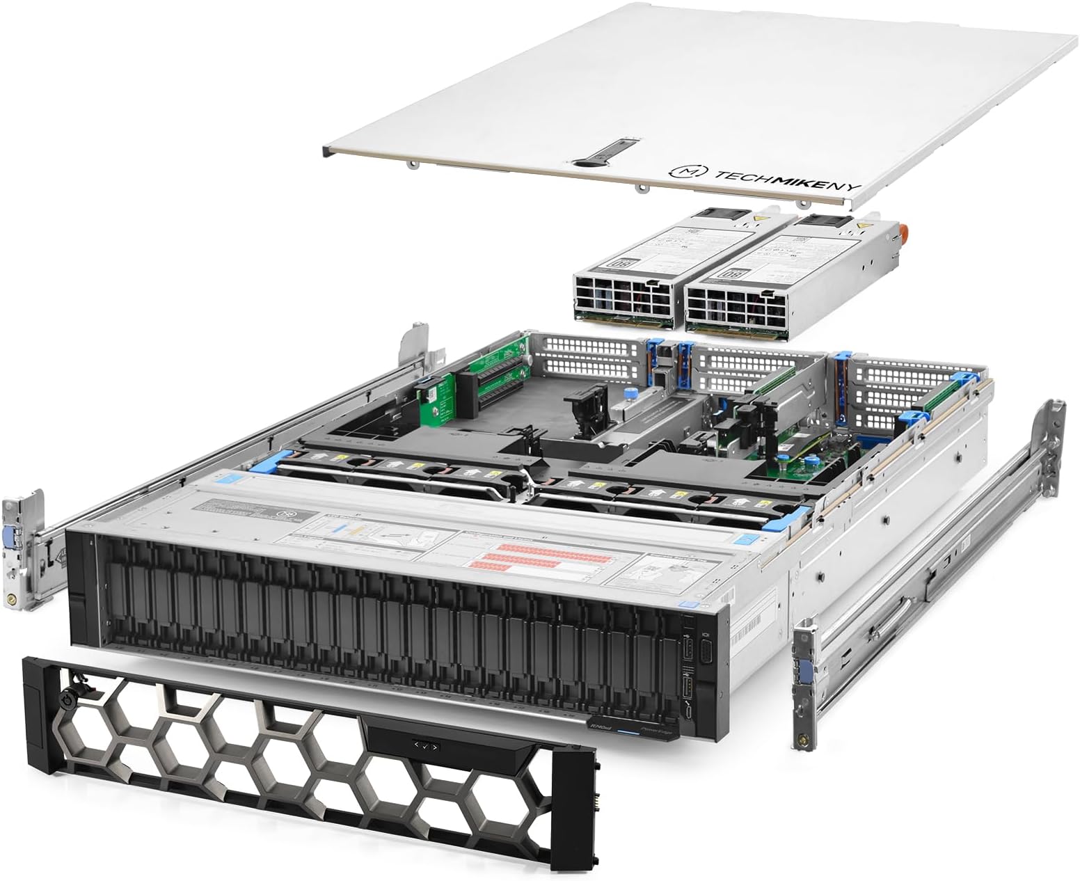 TechMikeNY Server 2.20Ghz 36-Core 64GB RAM 7.7TB SSDs + 20TB Storage VxRail P570F NVMe (Renewed)