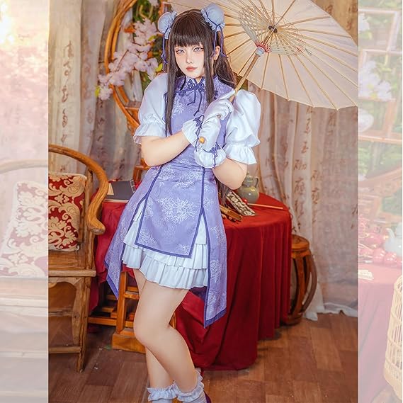 漫飆 魔法少女まどか☆マギカ 暁美ほむら チャイナドレス コスプレ　L199＃ 漫飆 魔法少女まどか☆マギカ 暁美ほむら チャイナドレス