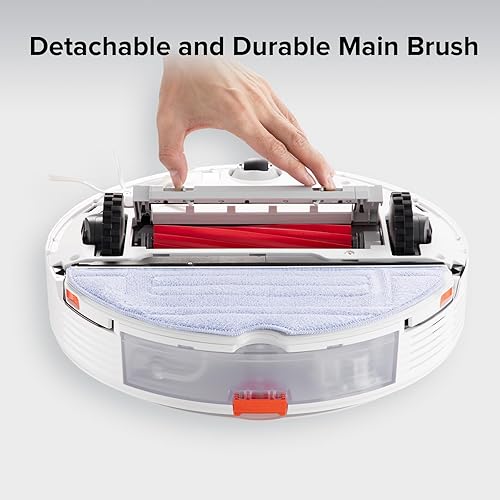 Miniatura 8 de roborock QV 35A Robot Aspirador y trapeador con todo Rubroborock QV 35A Robot Aspirador y trapeador con cepillo principal de goma, succión de 8000