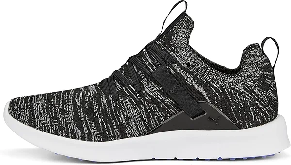 PUMA Women's Laguna Fusion Knit Golf Shoe, Black-Quiet Sha, 11