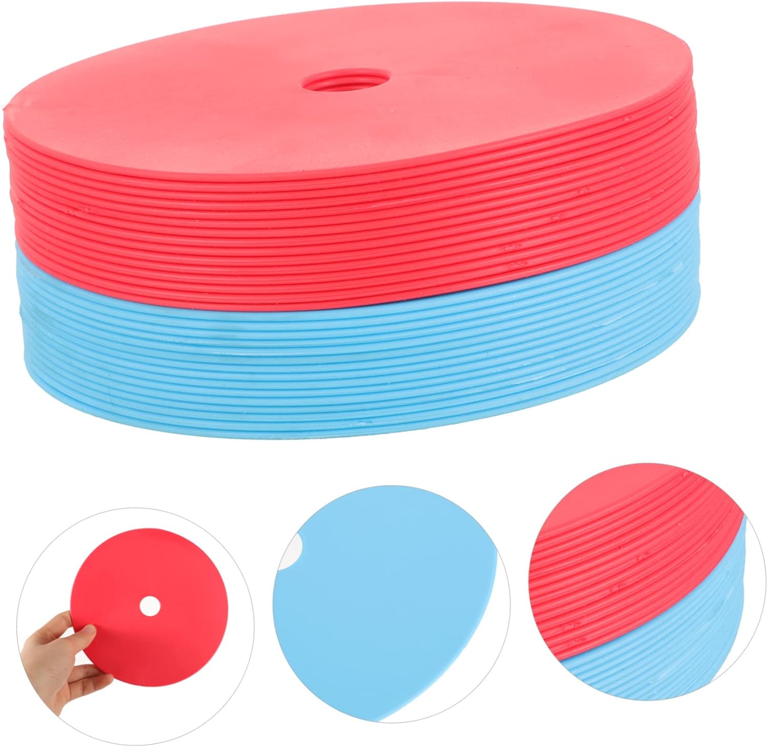 30Pcs Non Slip Football Training Sign Discs Durable Markers for Soccer and Sports Drills for Practice Sessions Use