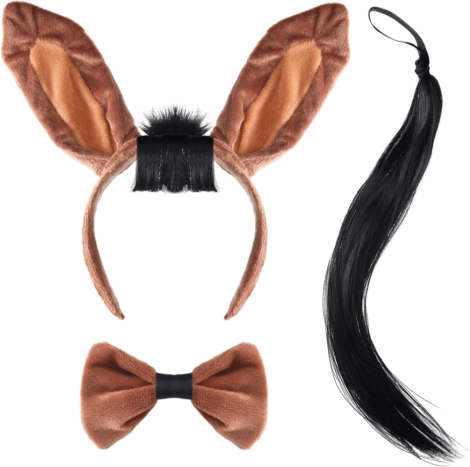 JieyueJewelry 3 Pieces Kids Animal Costume Horse Ears