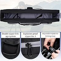Vista 14 de Funda de Transporte para Trípode, Bolsa de Trípode Resistente con Divisor Acolchado, Bolsa de Soporte de Luz, Funda de Monopié con Cremallera Doble