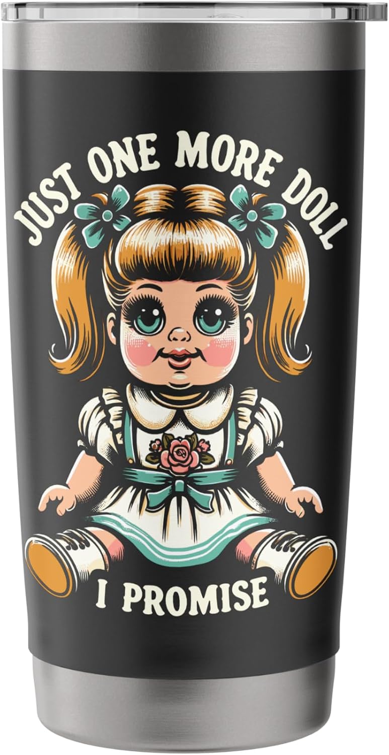 Doll Lover Collectible Vintage Porcelain Antique Collecting Stainless Steel Insulated Tumbler image 3