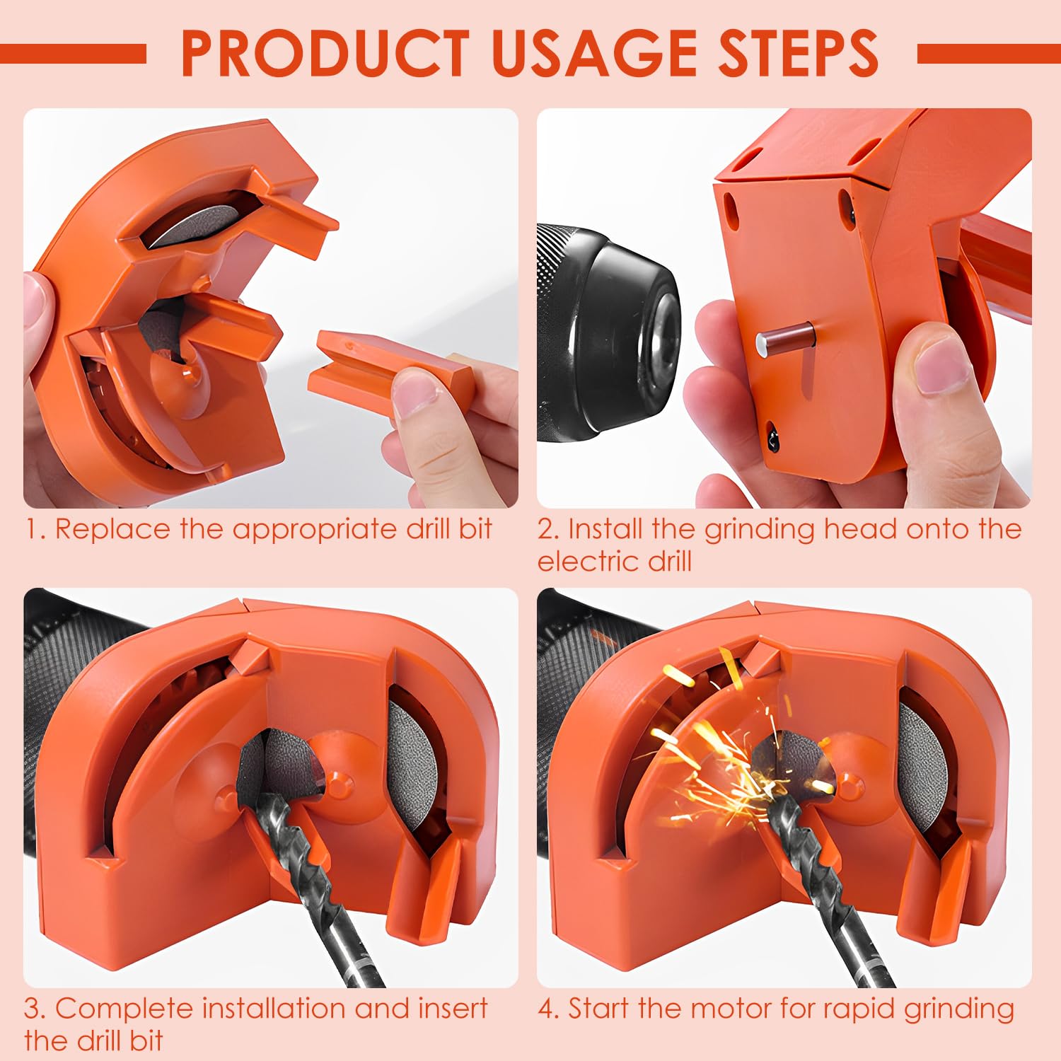 Afilador De Brocas Para Metal Handheld Drill Bit Sharpener Works