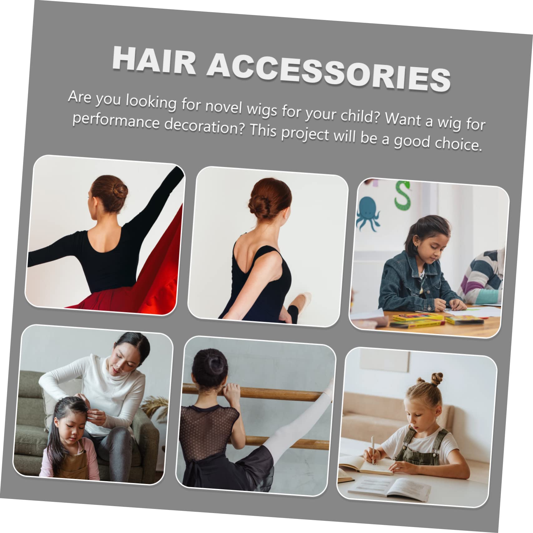 BESTYASH 1pc Boys and Girls Wig Braid Headdress for Festival Party Braided Hair Decoration Safe Boys and Girls Accessory High Elastic Hair Ties