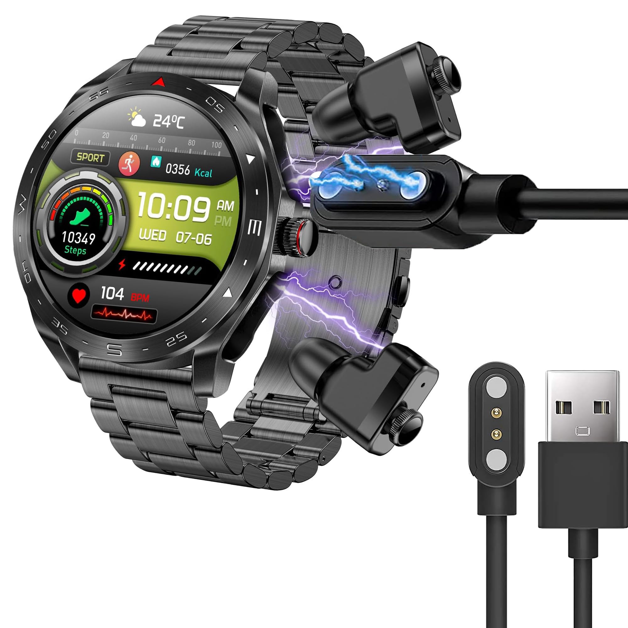 T95 Smart Watch Charger, Lamshaw Magnetic Replacement Charger Compatible for DESONG T95 1.52