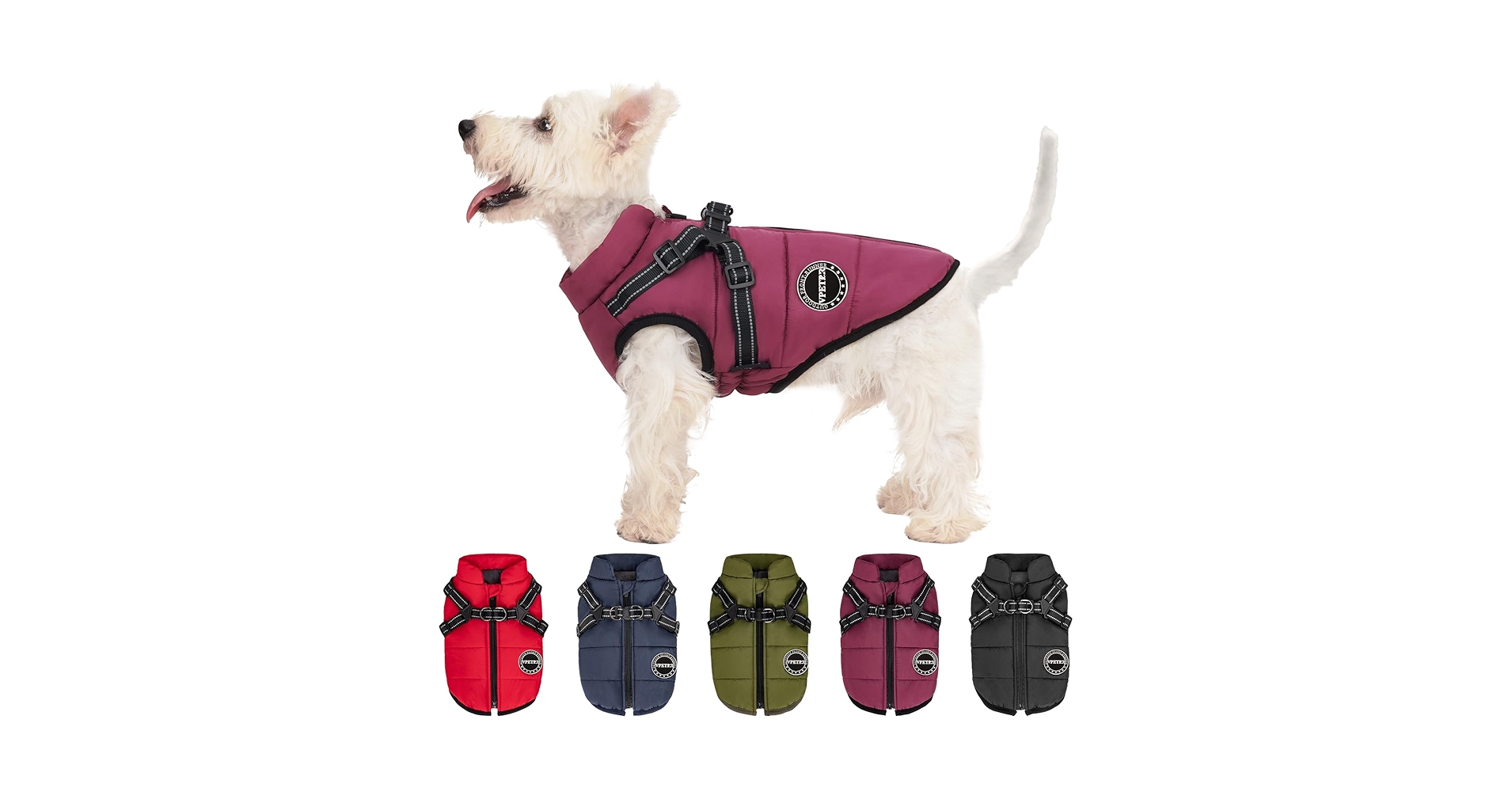 Amazon.com : V.PET.B.R Dog Winter Coat,Warm Jacket Paded