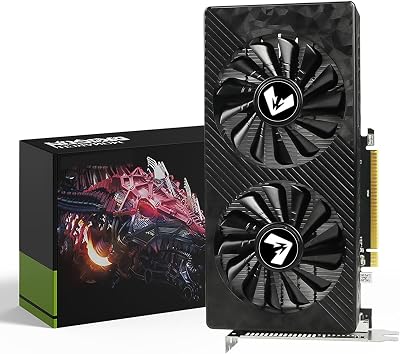 MOUGOL AMD Radeon RX 580 Gaming Graphics Card, 8GB GDDR5 2048SP 256-Bit, Dual Fan Cooling, HDMI/DP/DVI Video Output, PCI Express X16 3.0, Computer GPU Support Windows 11/10/7 Desktop PC