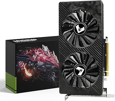 MOUGOL AMD Radeon RX 580 Gaming Graphics Card, 8GB GDDR5 2048SP 256-Bit, Dual Fan Cooling, HDMI/DP/DVI Video Output, PCI Express X16 3.0, Computer GPU Support Windows 11/10/7 Desktop PC