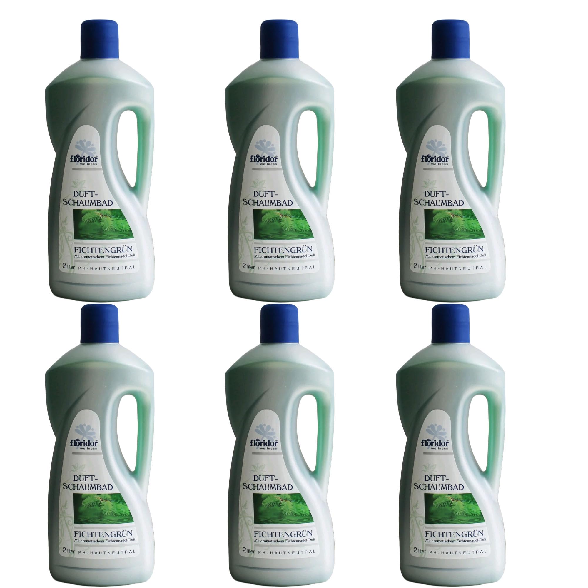 Floridor wellness Duft Schaumbad Fichtengrün 6 x 2L (12 Liter)