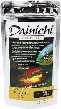 Dainichi Cichlid Veggie FX Sinking Pellets Baby Size