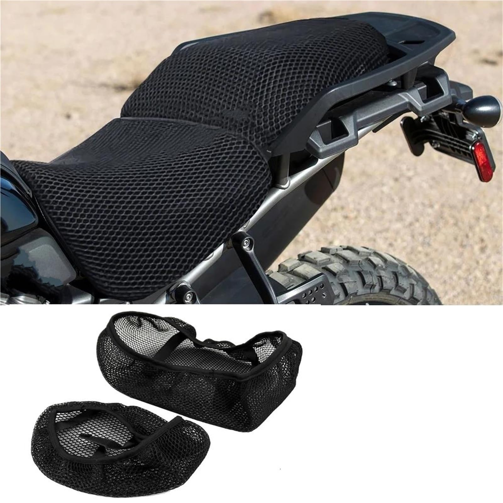 Cuscino Per Sedile Da Moto Cuscino Sella Moto Per PAN Per AMERICA 1250 2021-2022, Copertura In Rete A Nido D'ape, Protezione Traspirante, Isolamento Termico Coprisedile In Rete