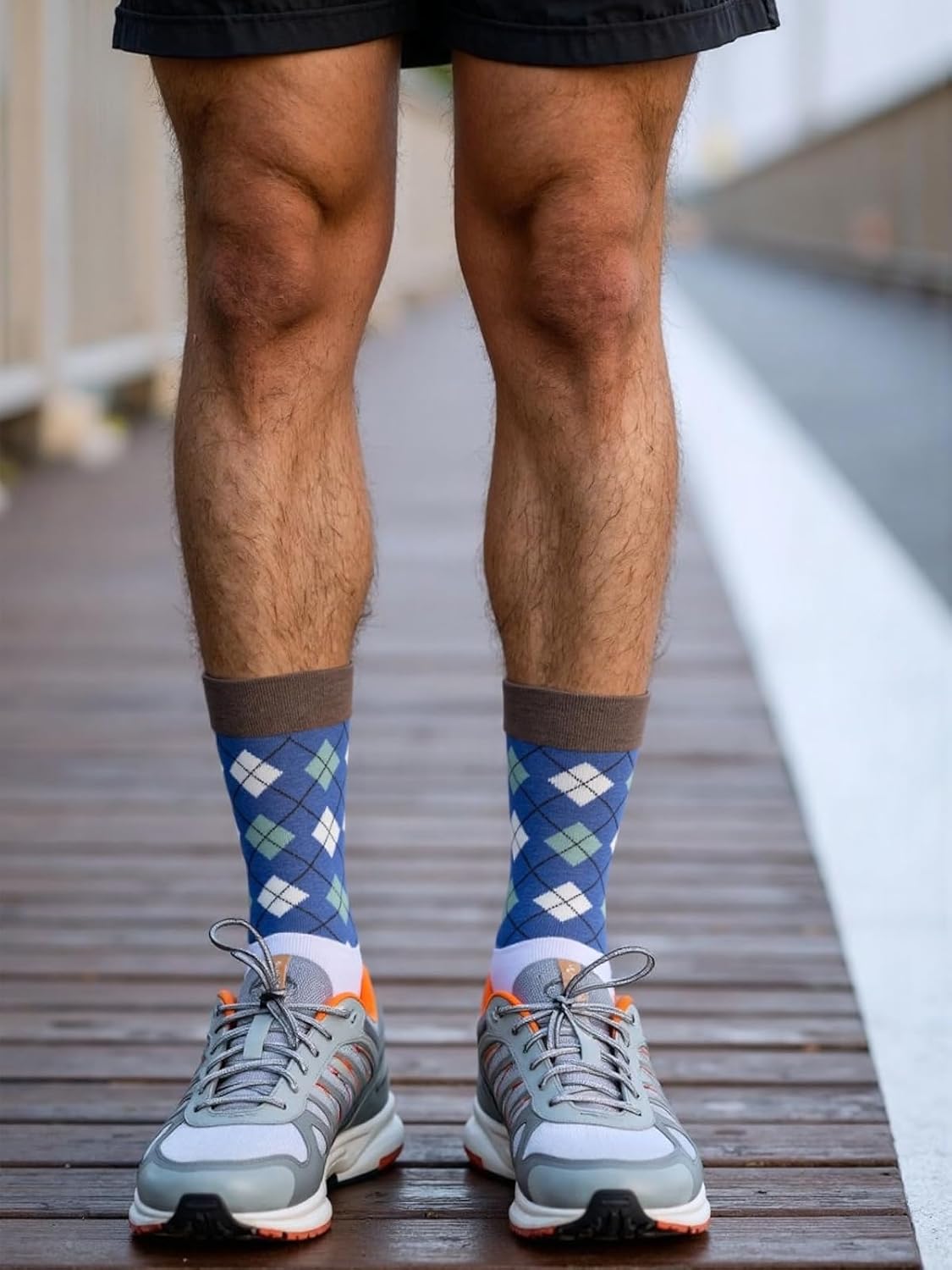 Dress Socks for Men, Adult Cotton Crew Socks 9-12 - Image 2