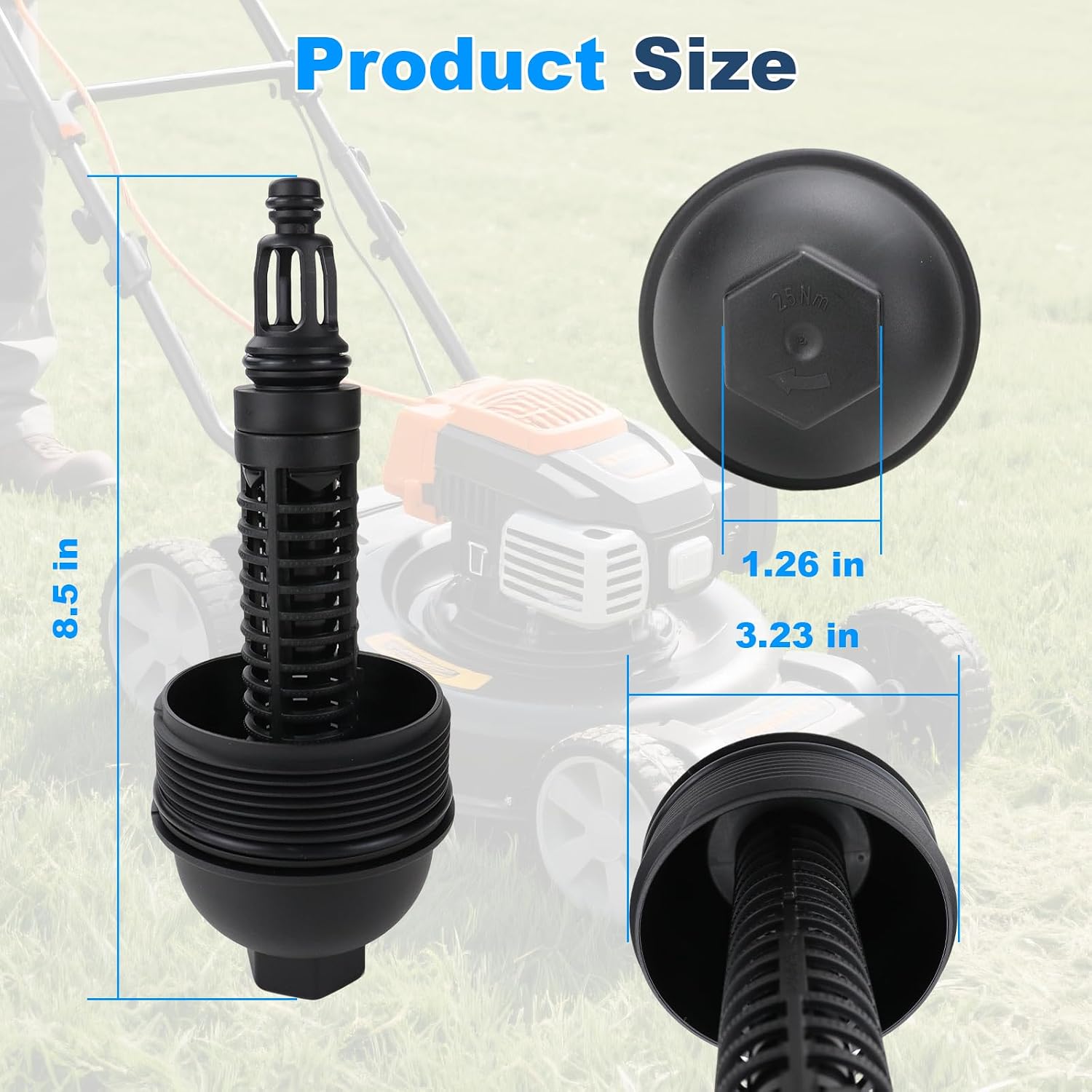 ED0027505400-S Oil Filter Cover Compatible with Kohler Models Engine Filter Cover, for Genuine, for Lawn Mowers, Vacuum Cleaners, Power Tools and More Replaces ED0027505400S