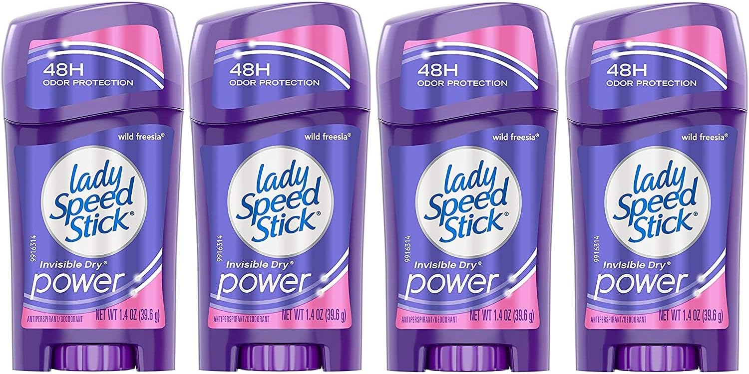 Invisible Dry Antiperspirant & Deodorant, Wild Freesia, 1.4 Ounce (Pack of 4)