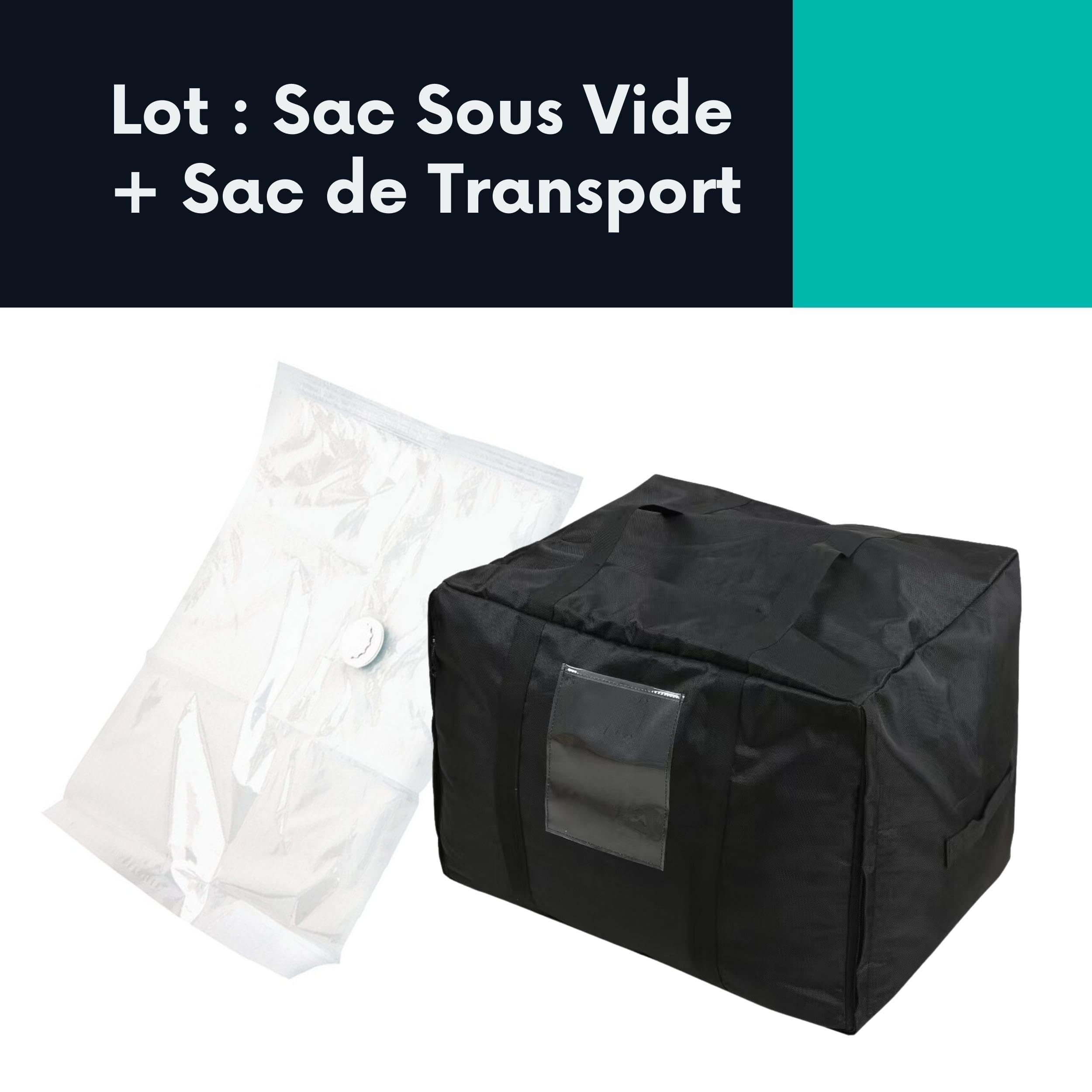 bananair Sac de Rangement sous Vide XXL + Grand Sac de Rangement et Transport - Résistant et Pratique pour Ranger Votre Gros Pouf XXL de 200 cm