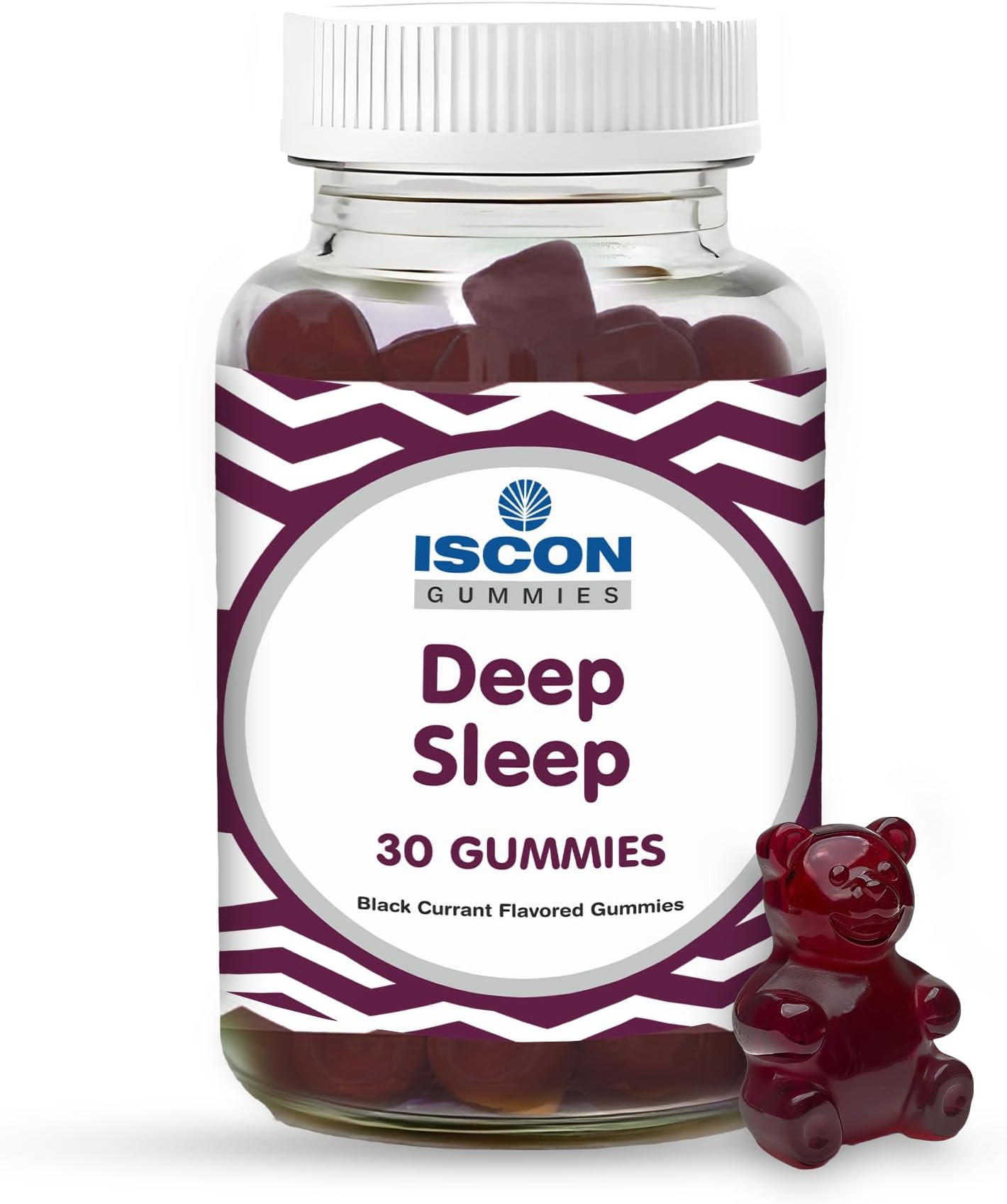 Deep Sleep 5mg Melatonin Gummies for Men and Women Natural Restful Sleep Nerve Relaxation 30 Gummies Black Currant Flavor No Addictive Sleep Supplement