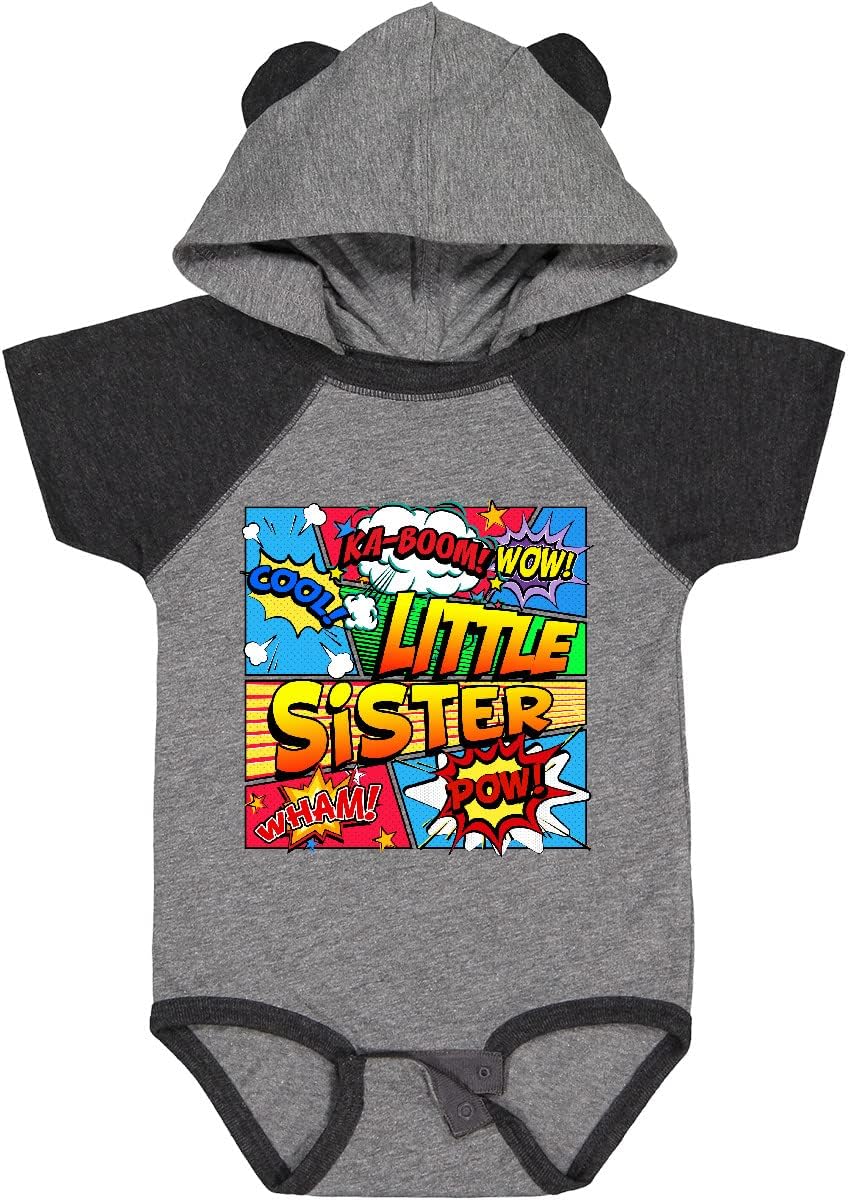 inktastic Little Sister Comic Book Baby Bodysuit
