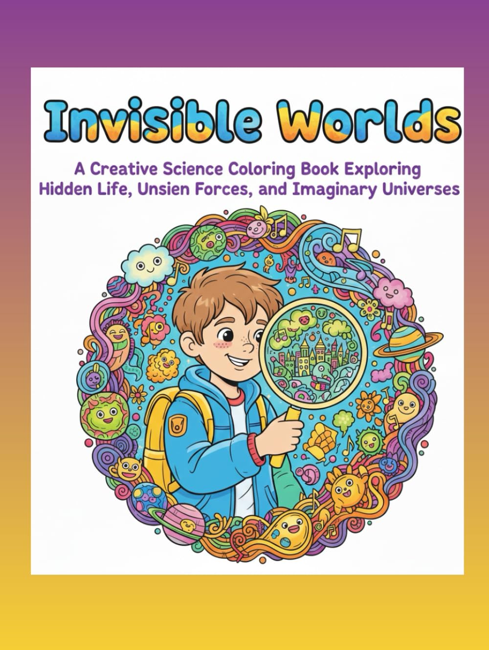 Invisible Worlds: A Creative Science Coloring Book Exploring Hidden Life, Unsien Forces, and Imaginary Universes