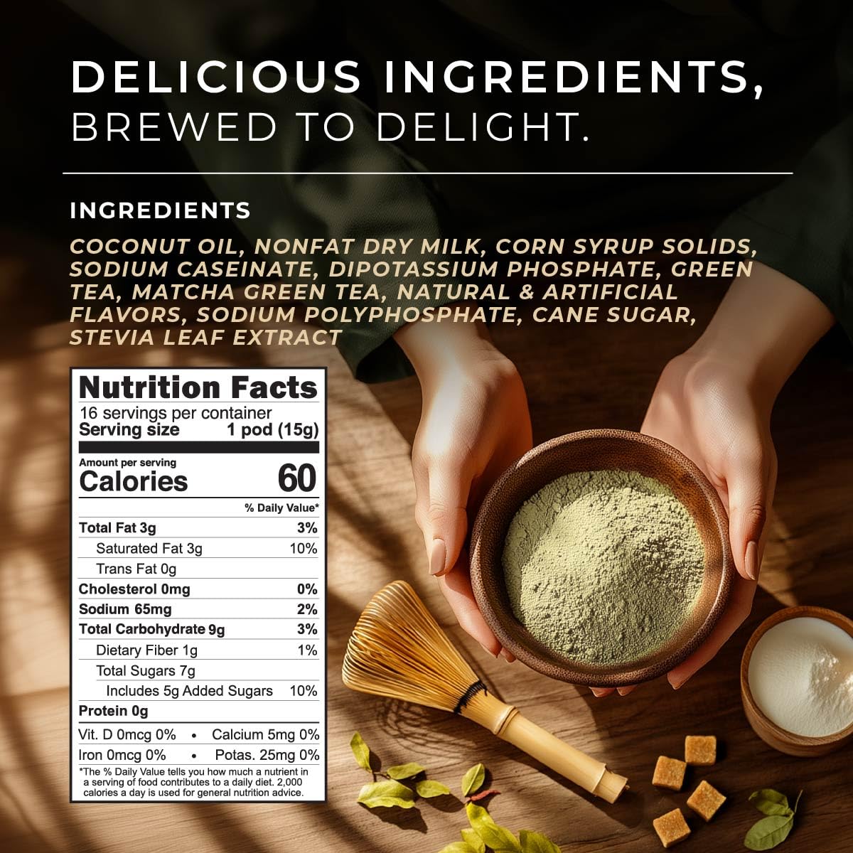 Gya Tea Co Matcha Latte Green Tea Gift Set 16 ct - High Caffeine Energy Tea Pod for — view 2