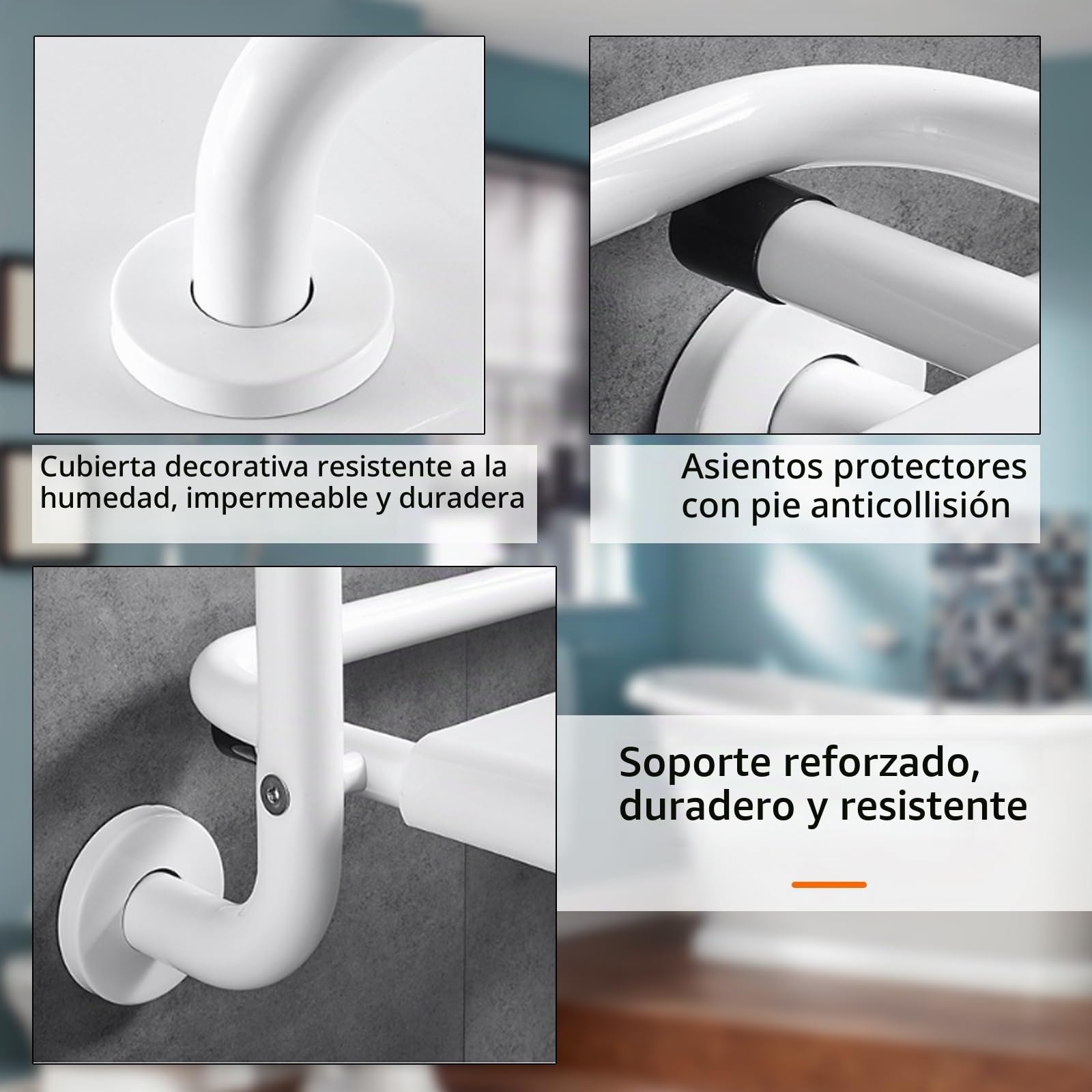 Silla Ducha Plegable, Asiento de Ducha de Pared 2 en 1 Asiento de Bañera Plegable Cargable con Reposabrazos para Baño Taburete de Baño Antideslizante para Personas Mayores