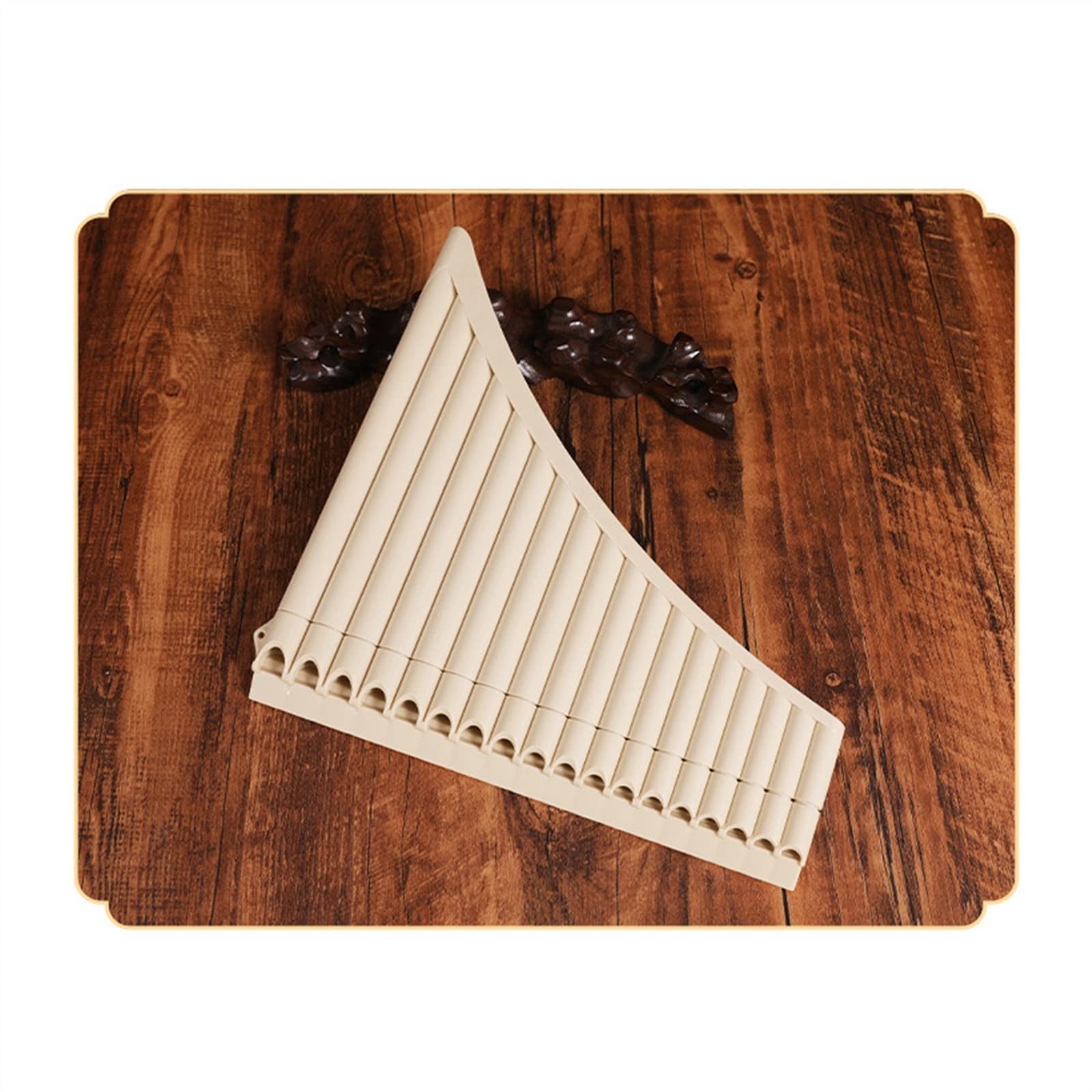 Profesional Pan Flauta 18 Tubos Pan Flauta ABS Resina C Tono Fácil Aprendizaje Panflute Instrumento Musical Niños Regalo para Principiantes