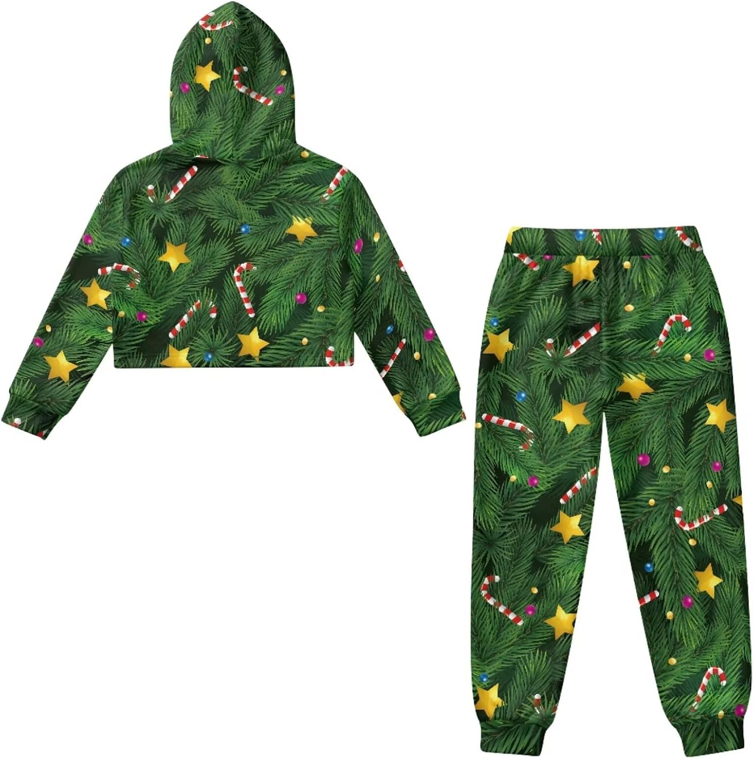 Christmas Sweatsuit Girls Sweatsuit Hoodies for Girls 4-13Y Kids Winter Outfits